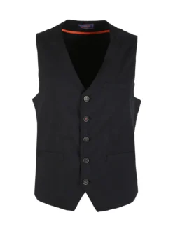 X-Cape Gilet uomo tinta unita con taschini - nero