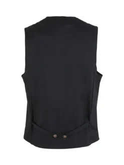 X-Cape Gilet uomo tinta unita con taschini - nero