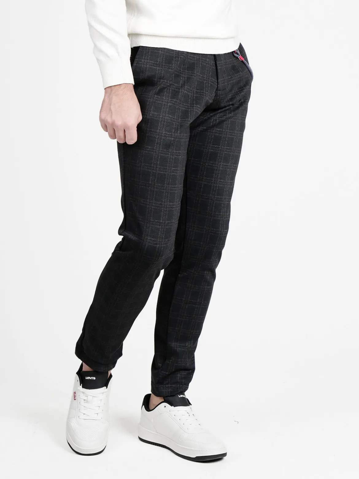 X-Cape Pantaloni casual da uomo a quadri