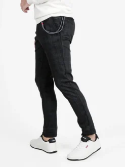 X-Cape Pantaloni casual da uomo a quadri