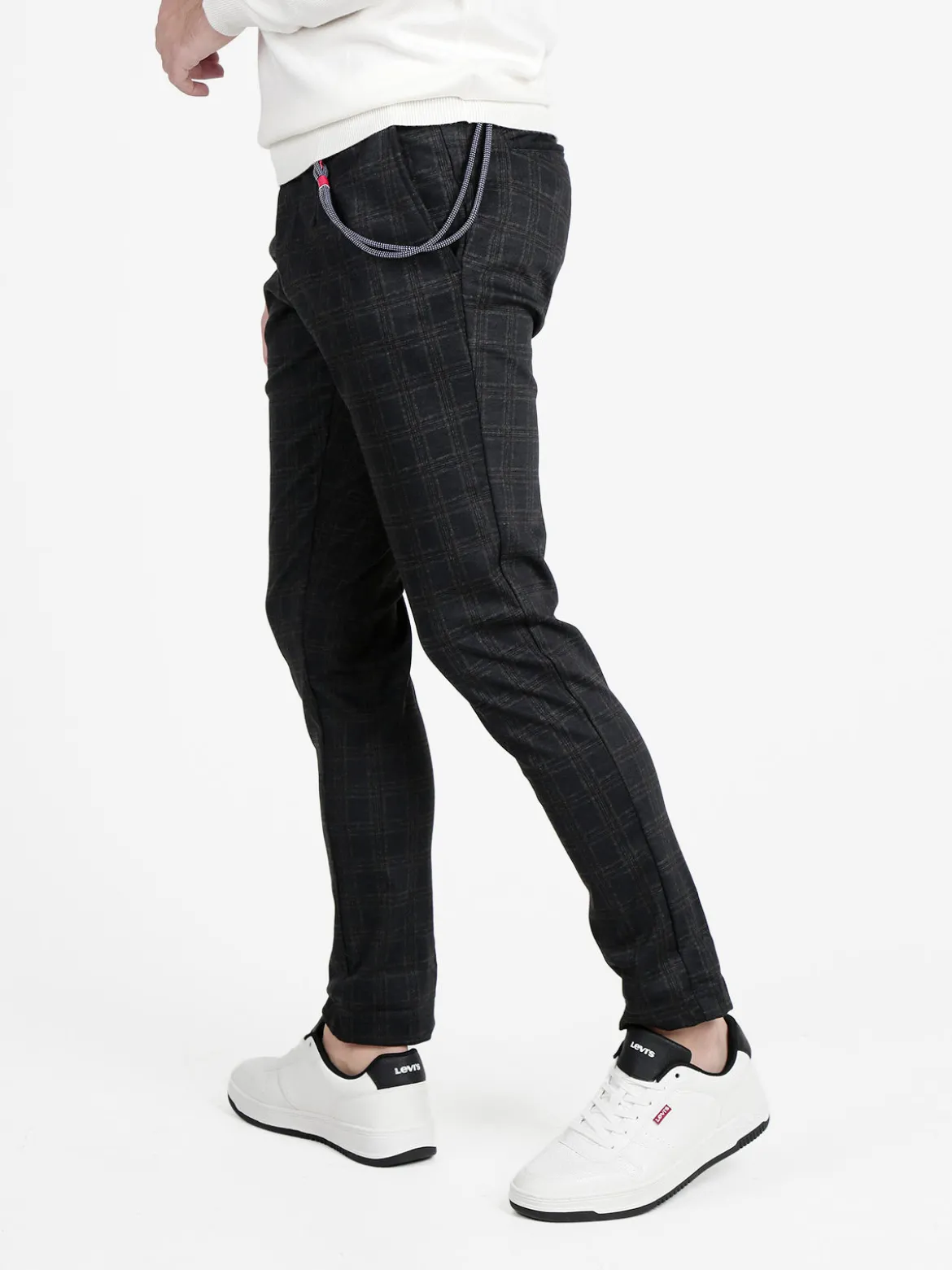 X-Cape Pantaloni casual da uomo a quadri