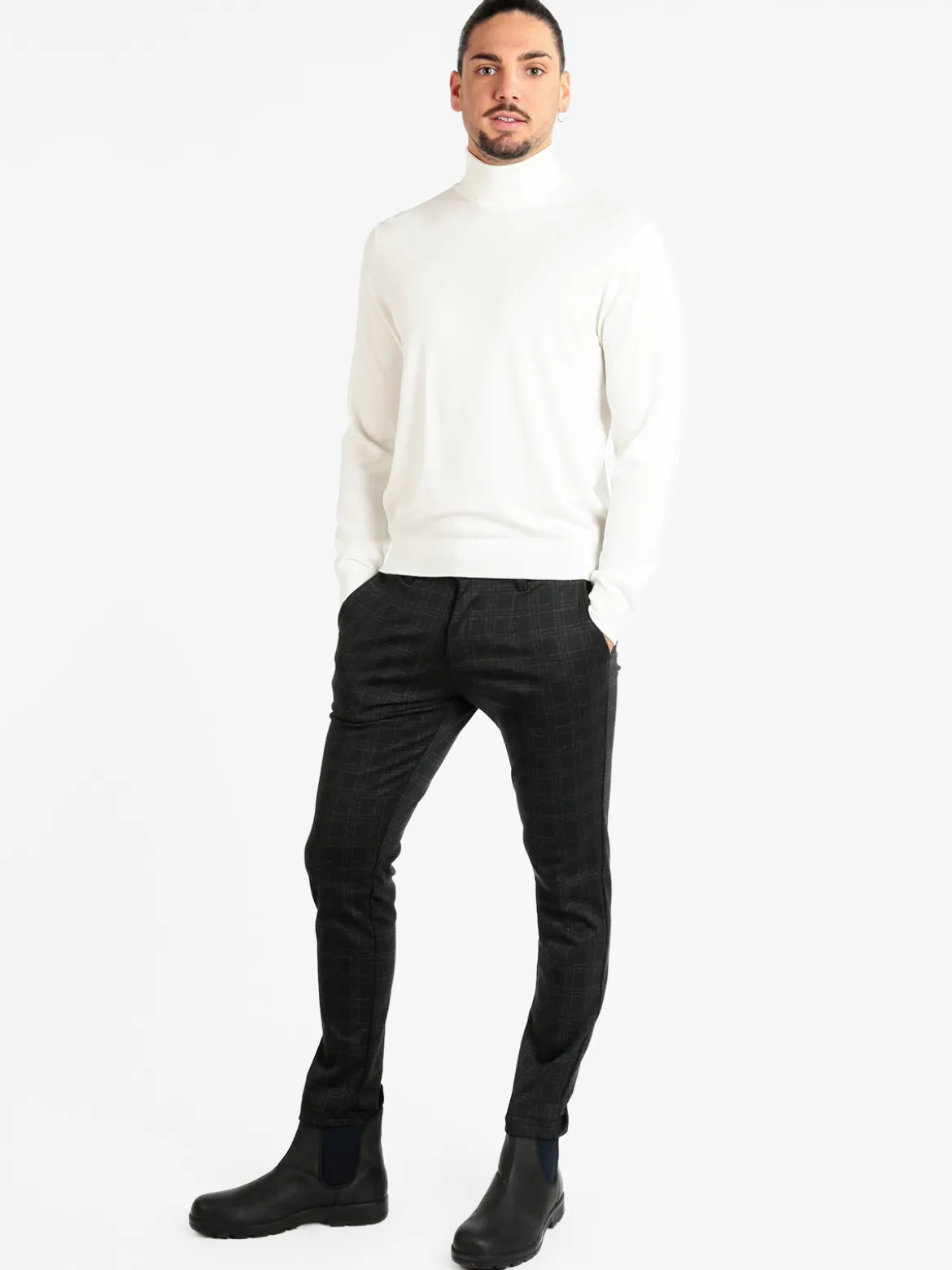 X-Cape Pantaloni casual da uomo a quadri