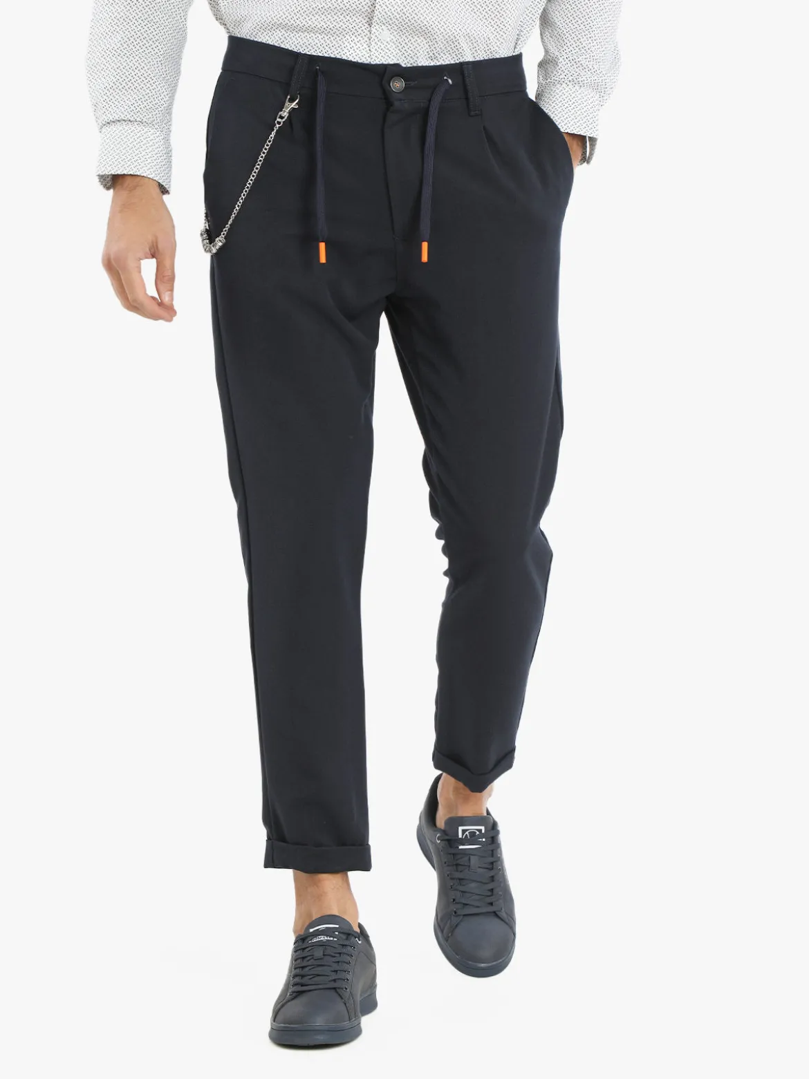 X-Cape Pantaloni casual da uomo con catena