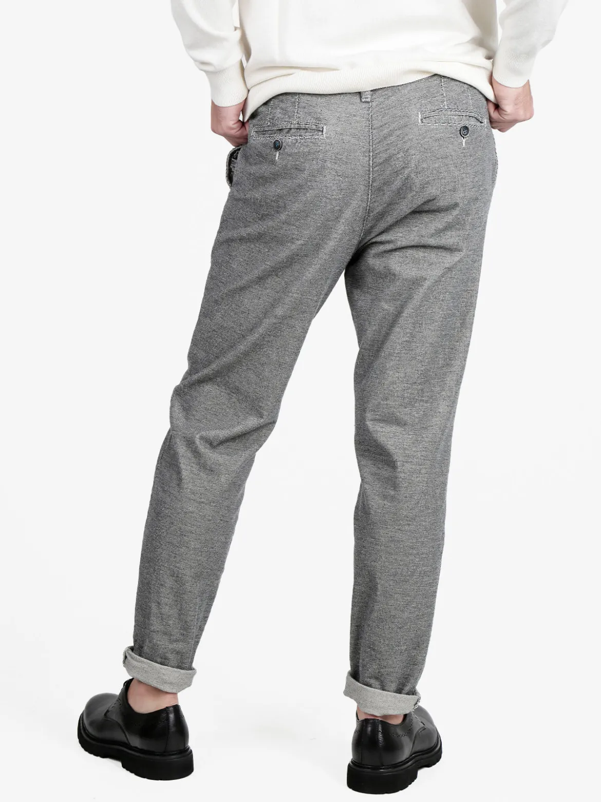X-Cape Pantaloni casual da uomo slim fit in flanella