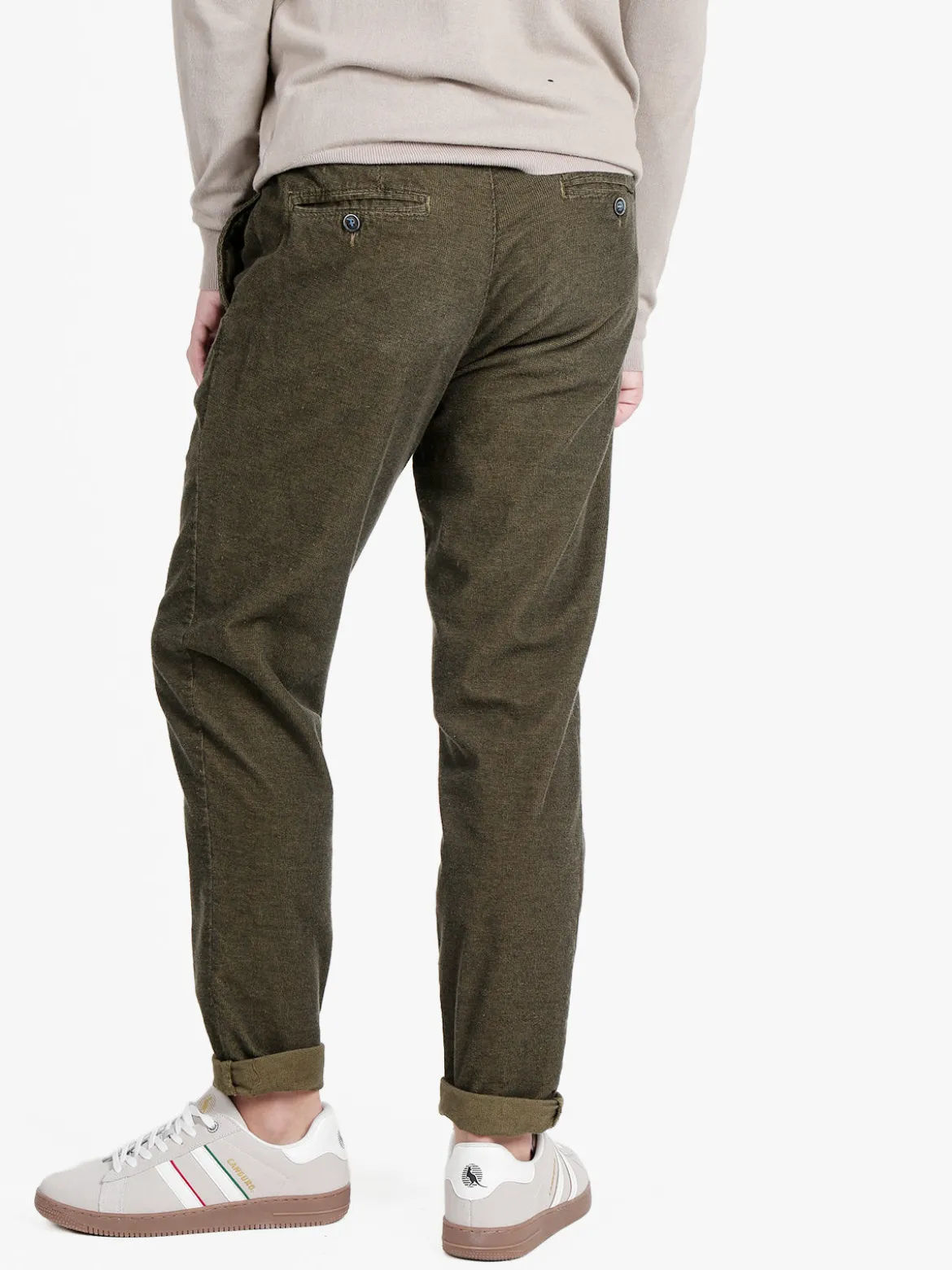 X-Cape Pantaloni casual da uomo slim fit in flanella