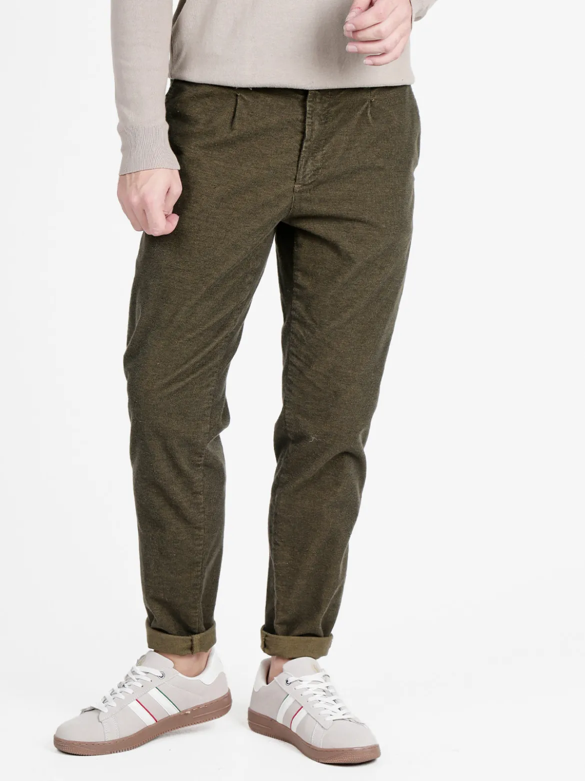 X-Cape Pantaloni casual da uomo slim fit in flanella