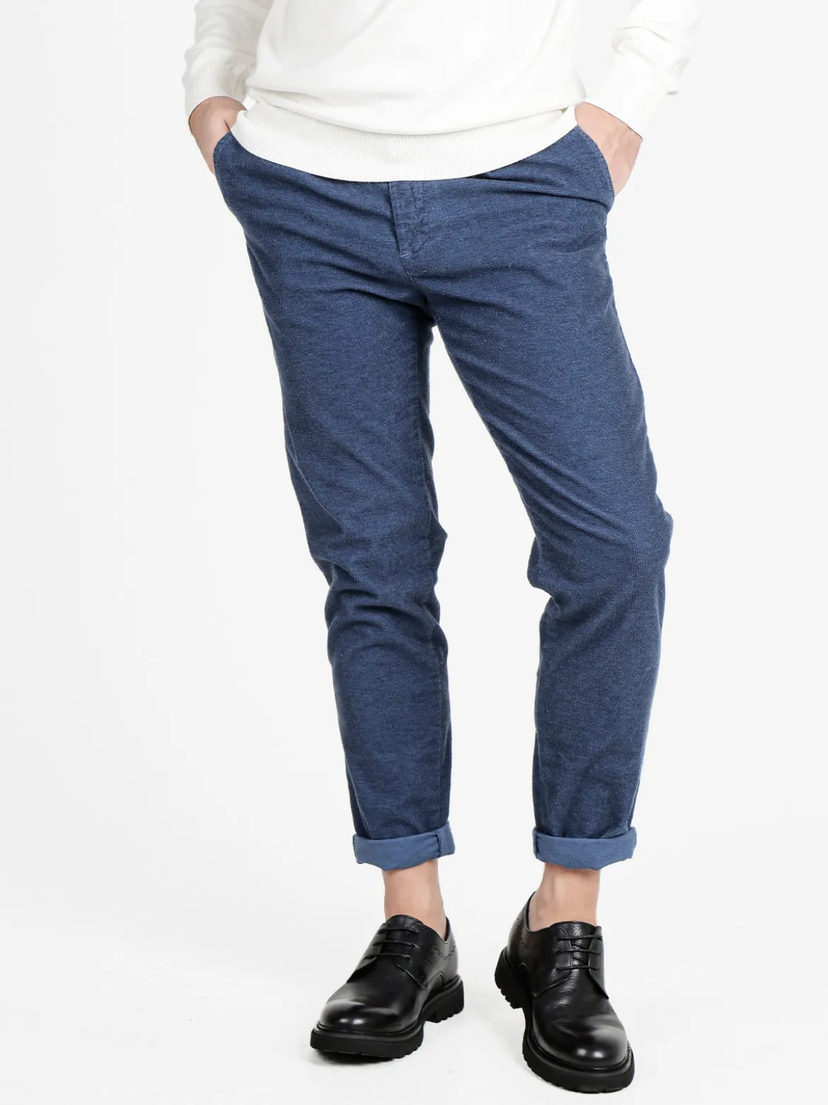 X-Cape Pantaloni casual da uomo slim fit in flanella