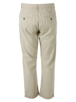 X-Cape Pantaloni da uomo in misto lino e cotone - sabbia