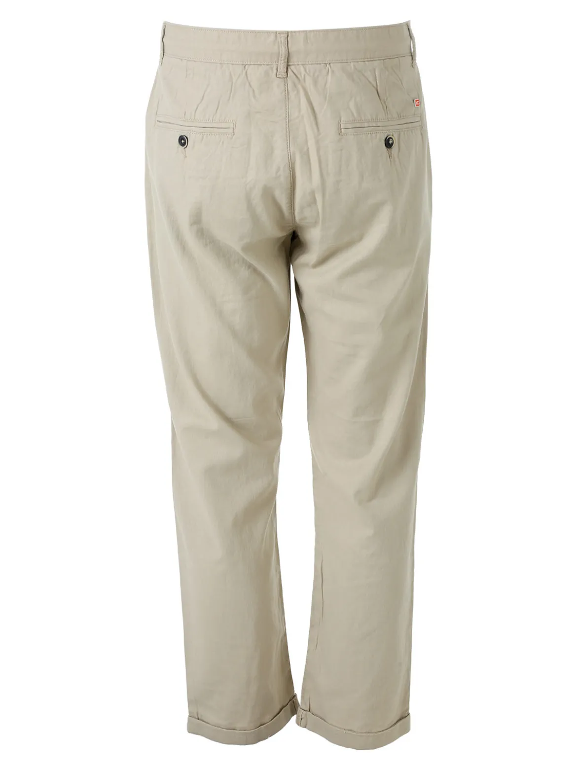 X-Cape Pantaloni da uomo in misto lino e cotone - sabbia