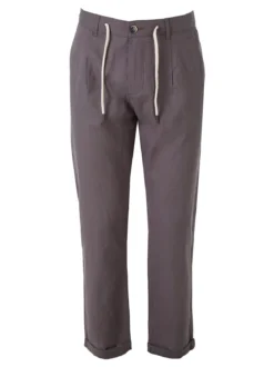 X-Cape Pantaloni da uomo in misto lino e cotone - taupe
