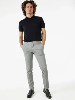 X-Cape Pantaloni slim fit da uomo in cotone - grigio