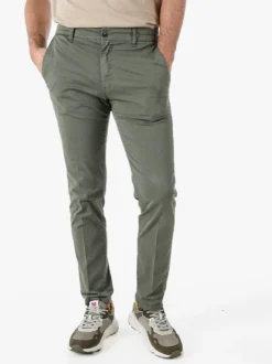 X-Cape Pantaloni slim fit da uomo in cotone - militare