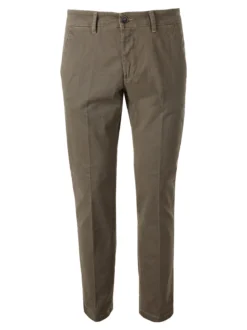 X-Cape Pantaloni uomo slim fit con stampa micro texture - tabacco