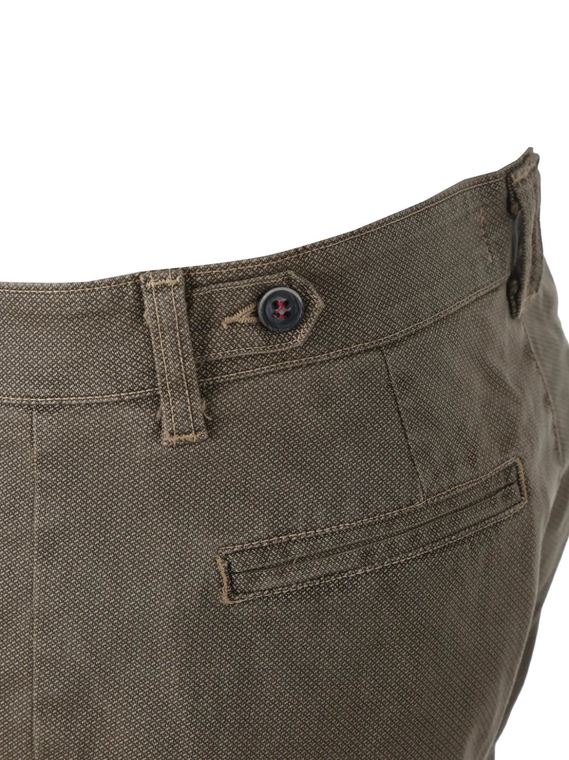 X-Cape Pantaloni uomo slim fit con stampa micro texture - tabacco