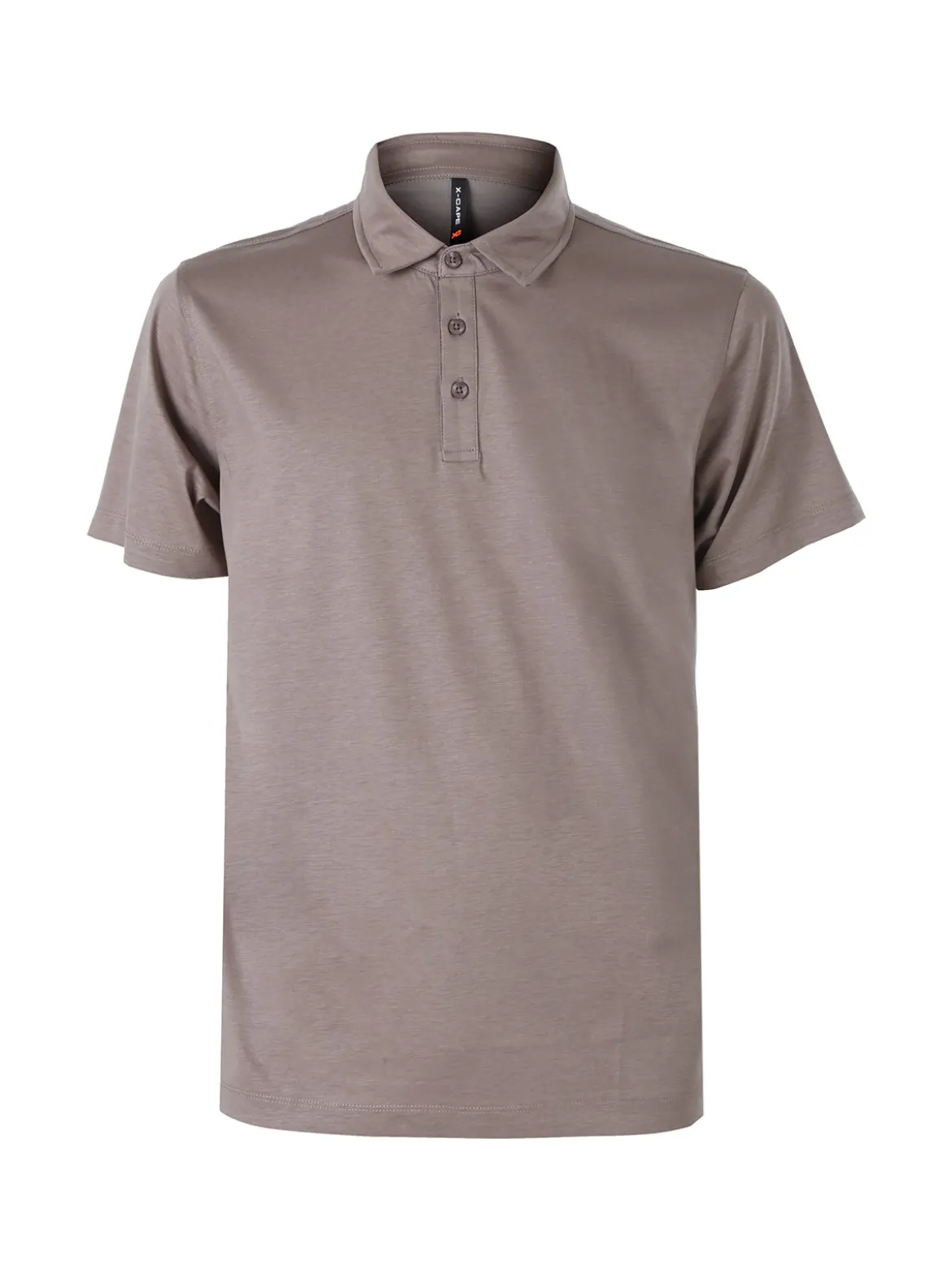 X-Cape Polo da uomo a maniche corte - taupe