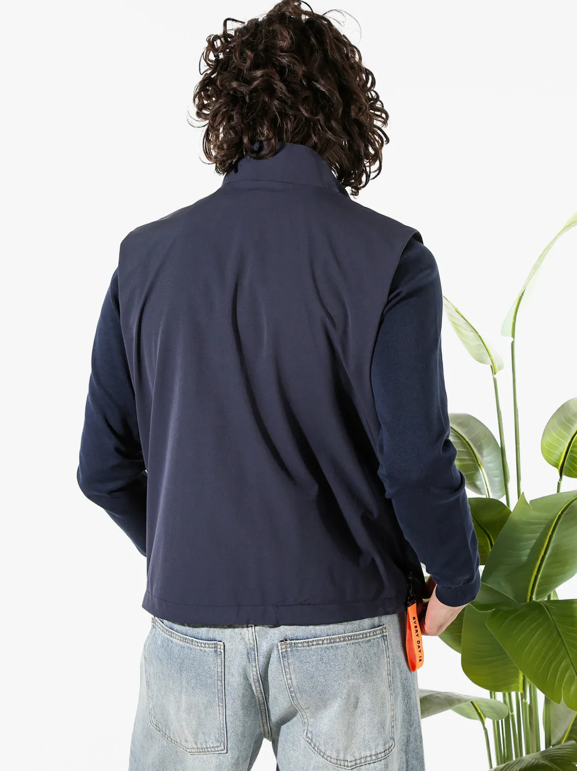X-Cape Smanicato da uomo leggero e antivento - blu scuro