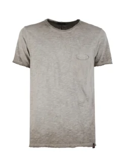 X-Cape T-shirt uomo in cotone con taschino - fango