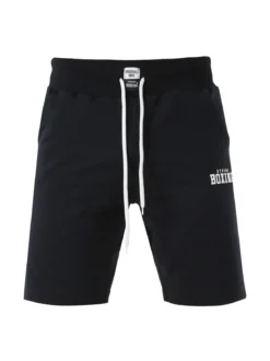 Xtreme Boxing Bermuda da uomo in cotone con coulisse e logo - blu scuro