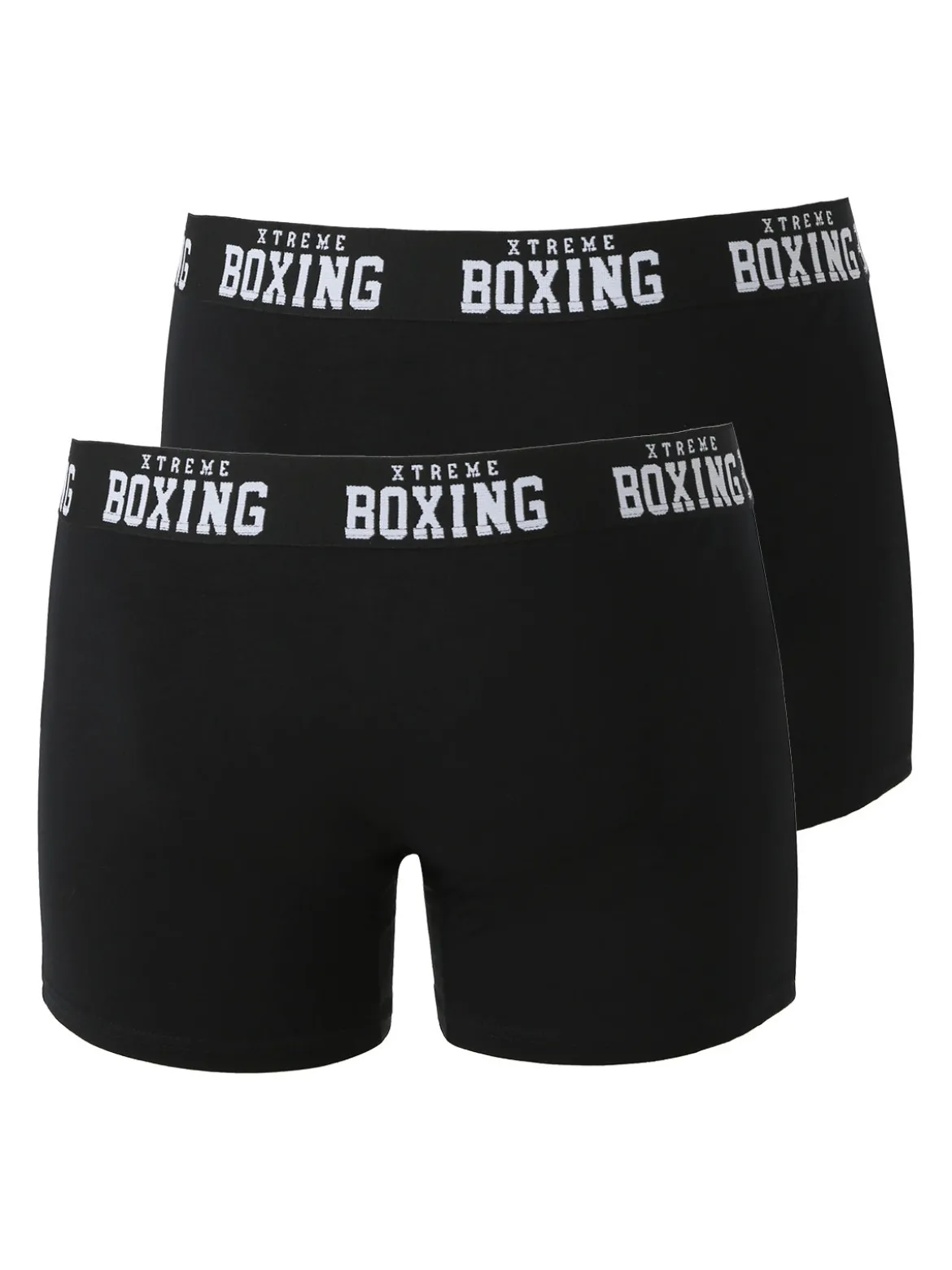 Xtreme Boxing Confezione da 2 boxer uomo in cotone - nero