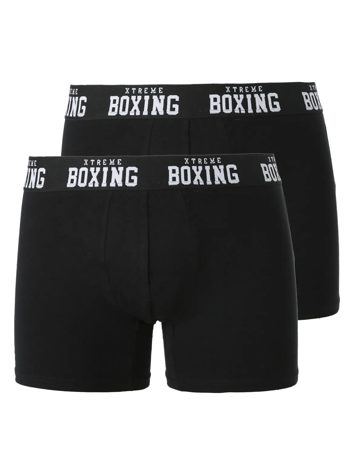 Xtreme Boxing Confezione da 2 boxer uomo in cotone - nero