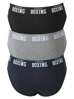 Xtreme Boxing Confezione da 3 slip uomo in cotone