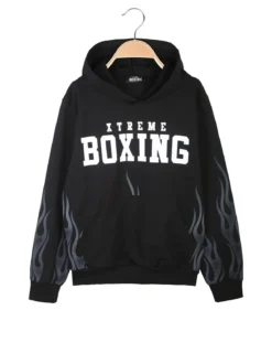 Xtreme Boxing Felpa da ragazzo in cotone con cappuccio e stampa logo