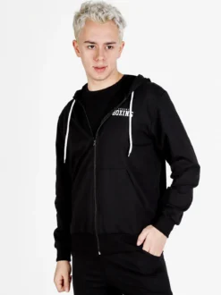 Xtreme Boxing Felpa da uomo con cappuccio e zip
