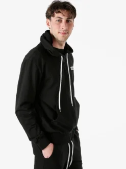 Xtreme Boxing Felpa da uomo in cotone con cappuccio e zip - nero