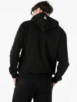 Xtreme Boxing Felpa da uomo in cotone con cappuccio e zip - nero