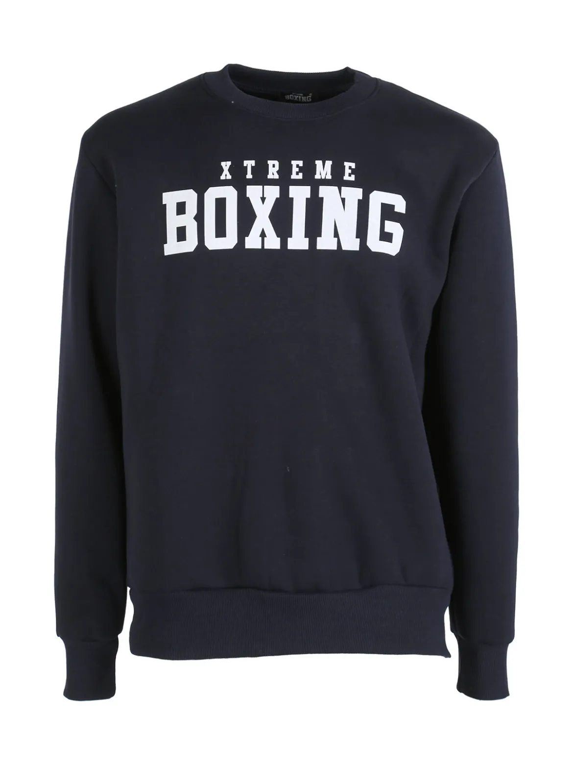 Xtreme Boxing Felpa girocollo da uomo invernale con logo - blu scuro