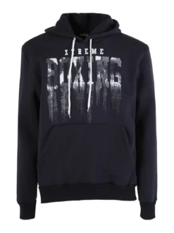 Xtreme Boxing Felpa invernale da uomo con cappuccio - blu scuro