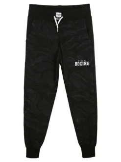 Xtreme Boxing Pantaloni sportivi da ragazzo con coulisse e polsini - nero