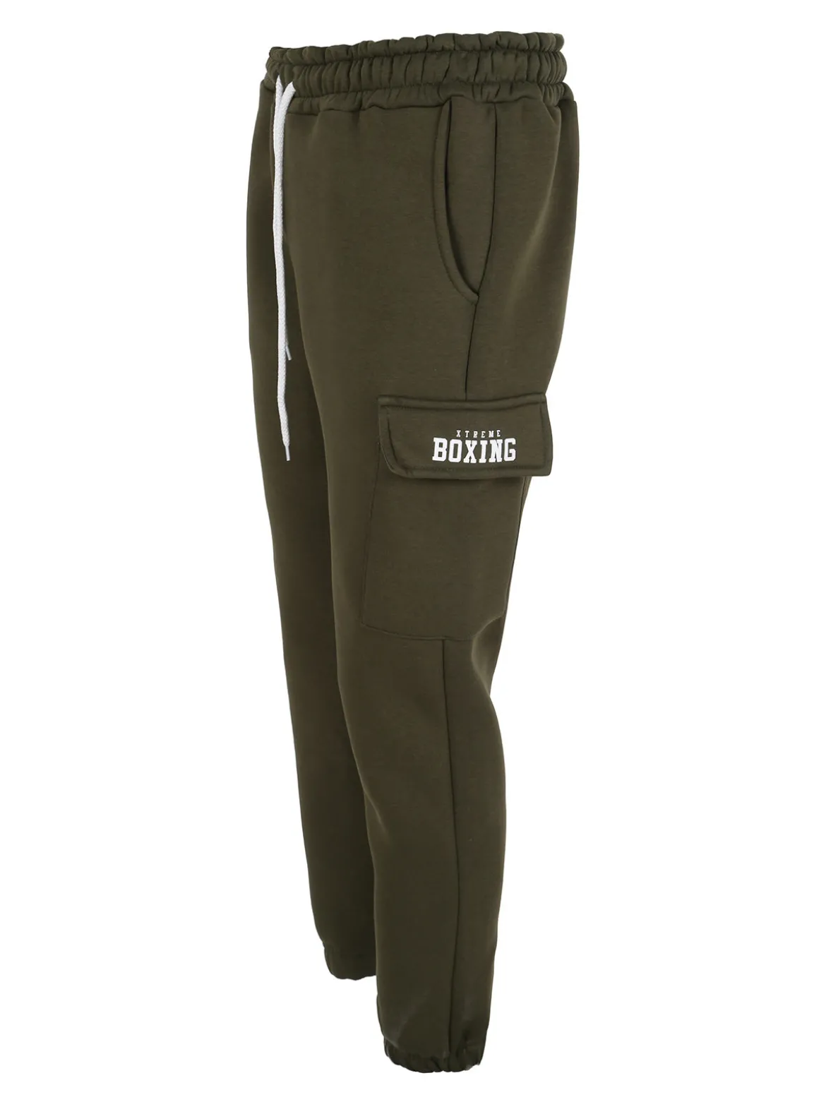 Xtreme Boxing Pantaloni tuta cargo da uomo felpati - militare