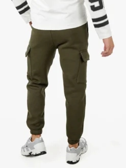 Xtreme Boxing Pantaloni tuta cargo da uomo felpati - militare