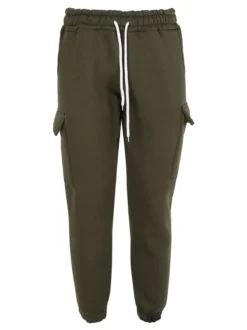 Xtreme Boxing Pantaloni tuta cargo da uomo felpati - militare