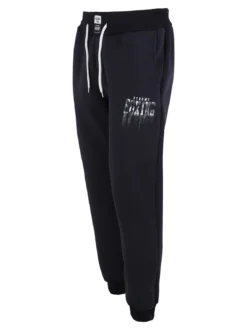 Xtreme Boxing Pantaloni tuta da uomo felpati con polsini - blu scuro