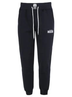 Xtreme Boxing Pantaloni tuta da uomo felpati con polsini - blu scuro