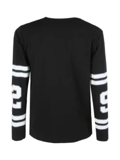 Xtreme Boxing T-shirt da uomo a maniche lunghe con logo - nero