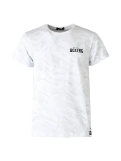 Xtreme Boxing T-shirt da uomo in cotone con logo - bianco