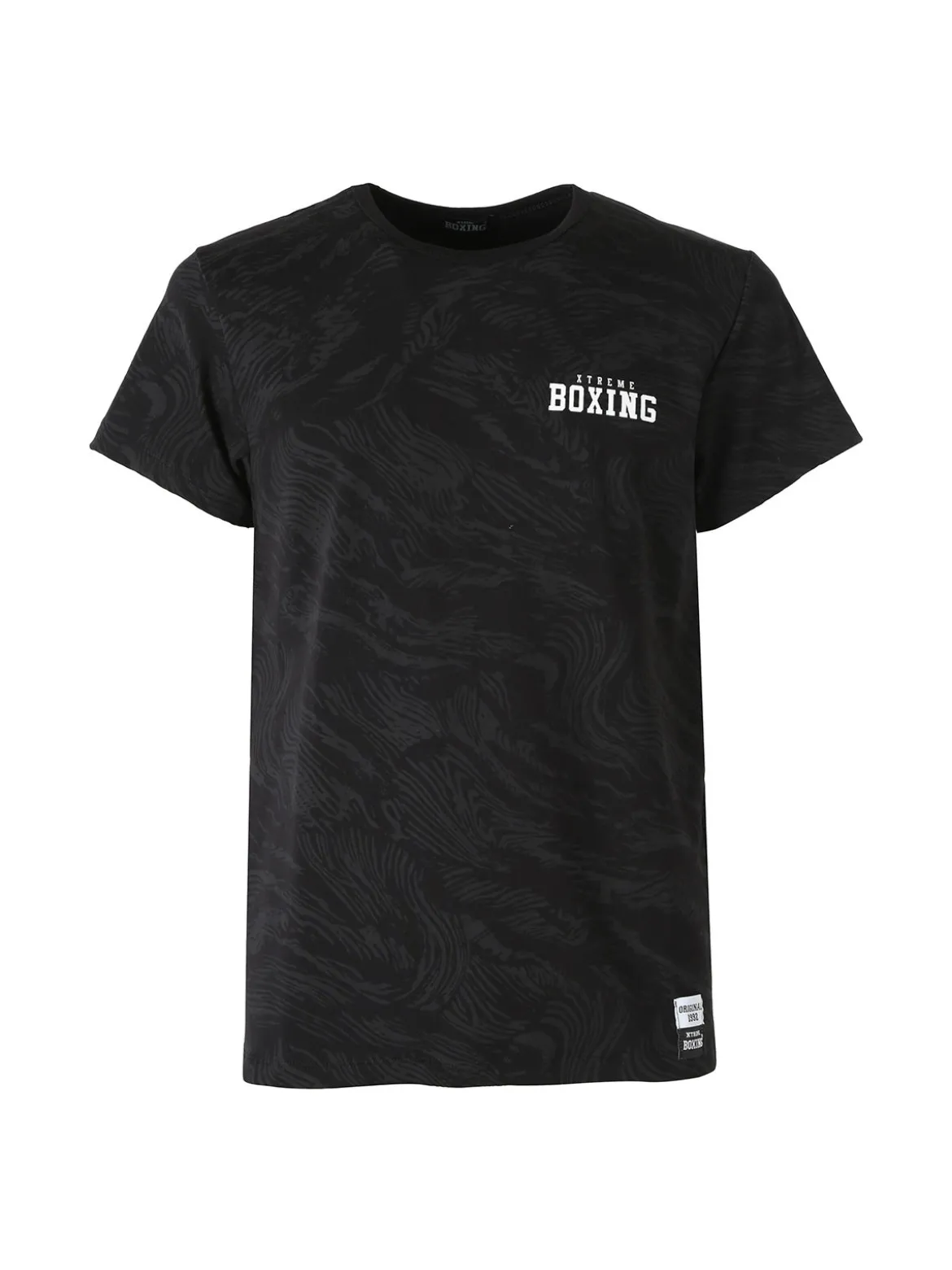 Xtreme Boxing T-shirt da uomo in cotone con logo - nero
