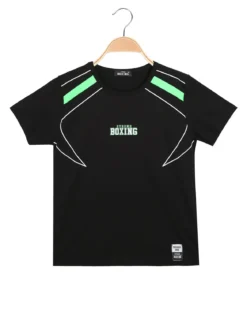 Xtreme Boxing T-shirt girocollo da ragazzo in cotone con logo - nero