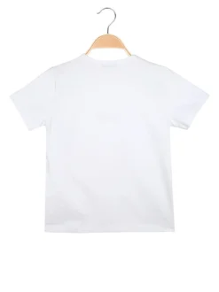 Xtreme Boxing T-shirt girocollo da ragazzo in cotone con logo - bianco