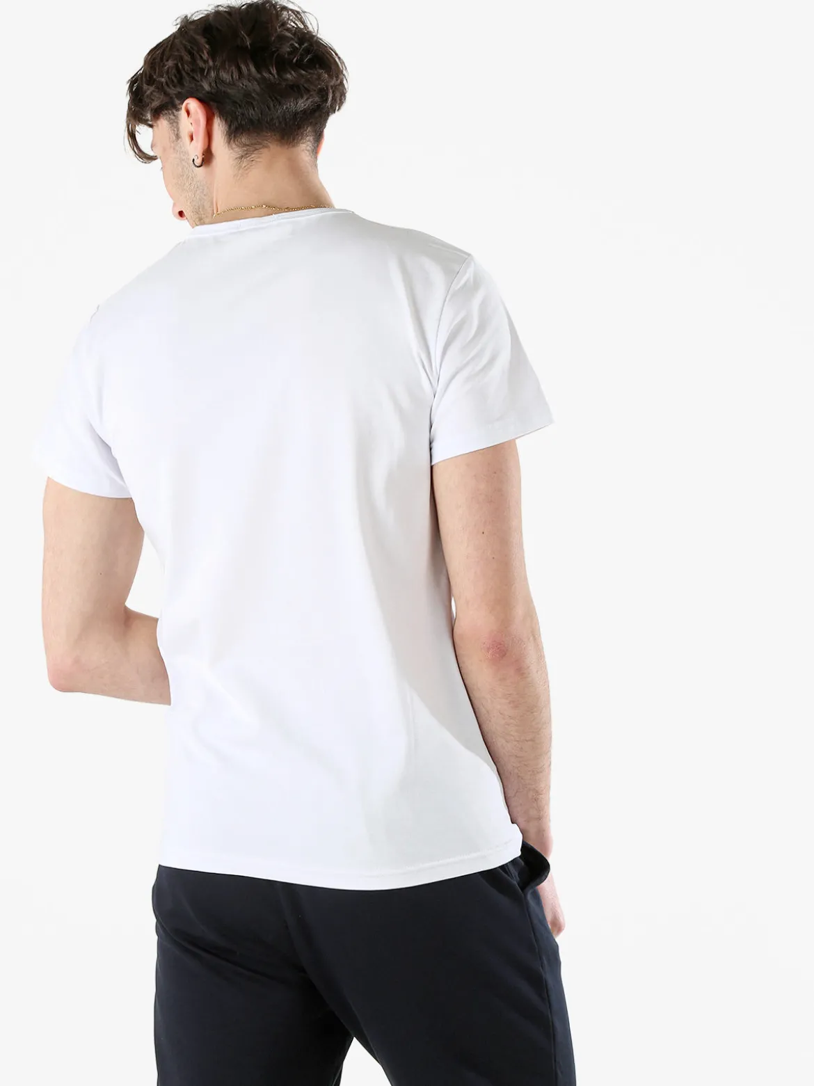 Xtreme Boxing T-shirt girocollo da uomo in cotone con logo - bianco