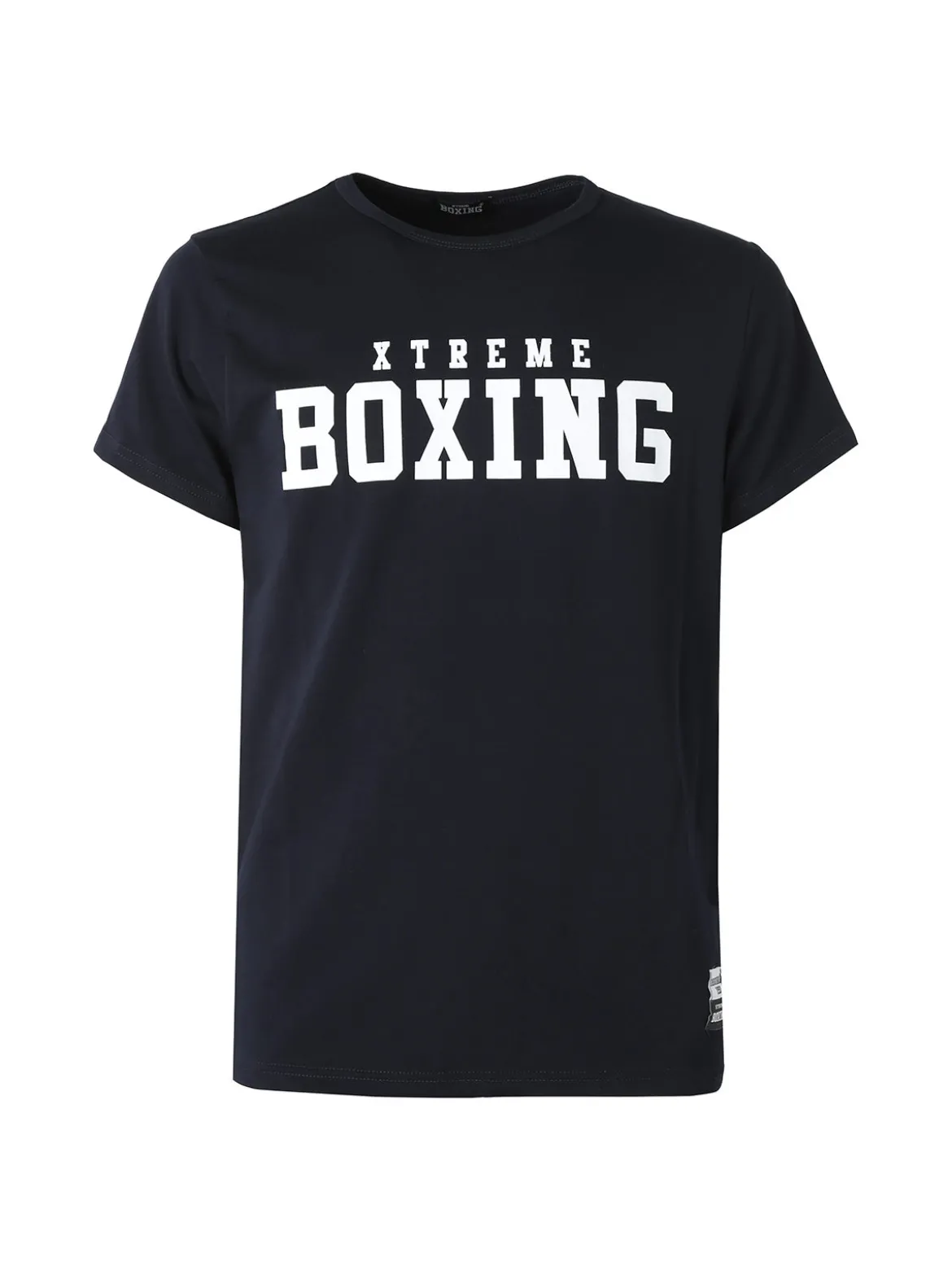 Xtreme Boxing T-shirt girocollo da uomo in cotone con logo - blu scuro
