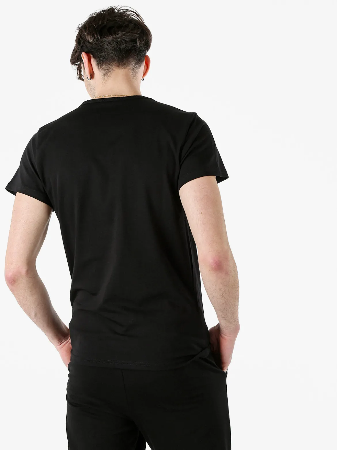 Xtreme Boxing T-shirt girocollo da uomo in cotone con logo - nero