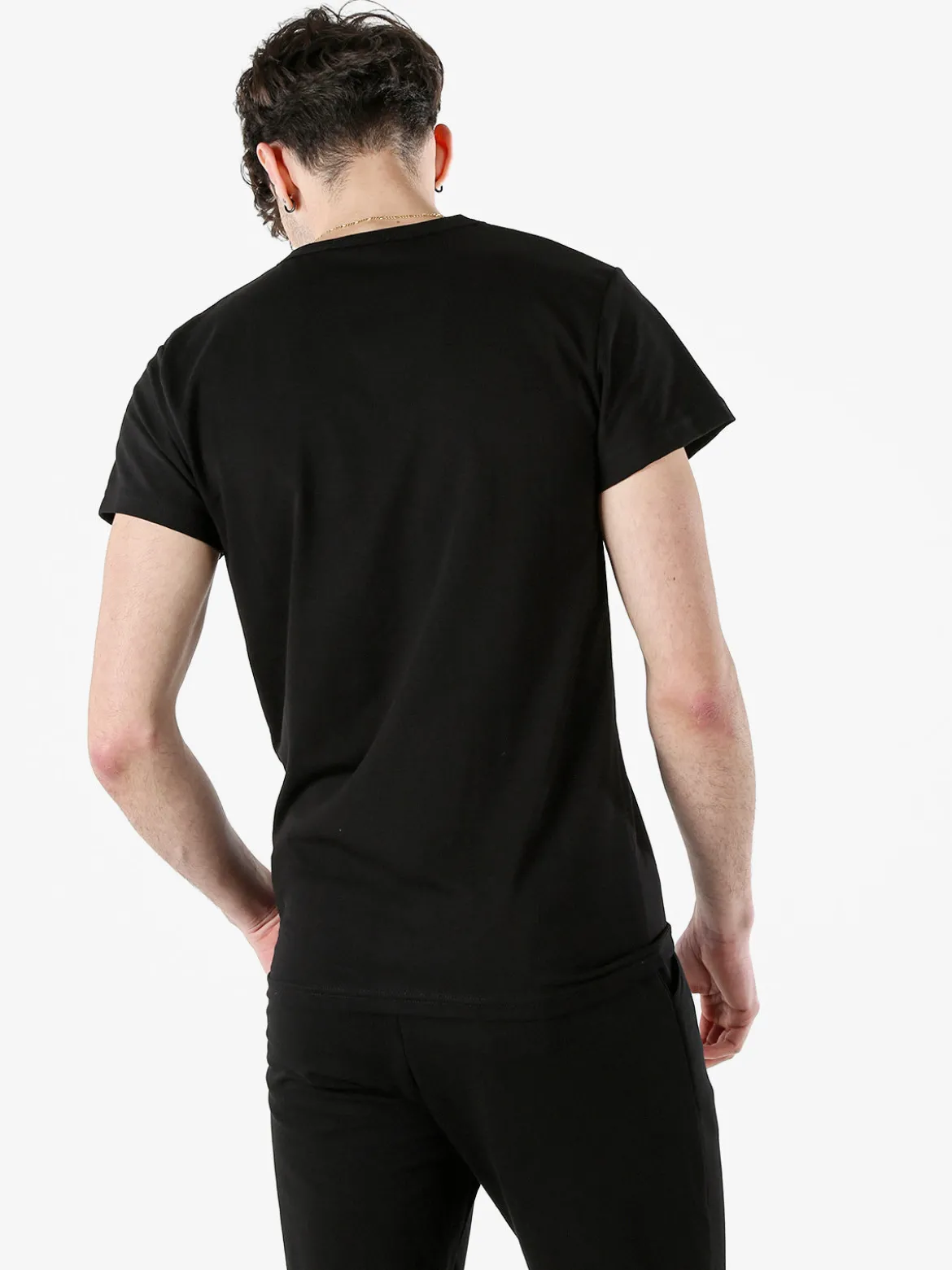 Xtreme Boxing T-shirt girocollo da uomo in cotone con logo - nero