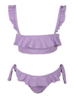 Yes! Do Kid'S Bikini da bambina a costine con volant