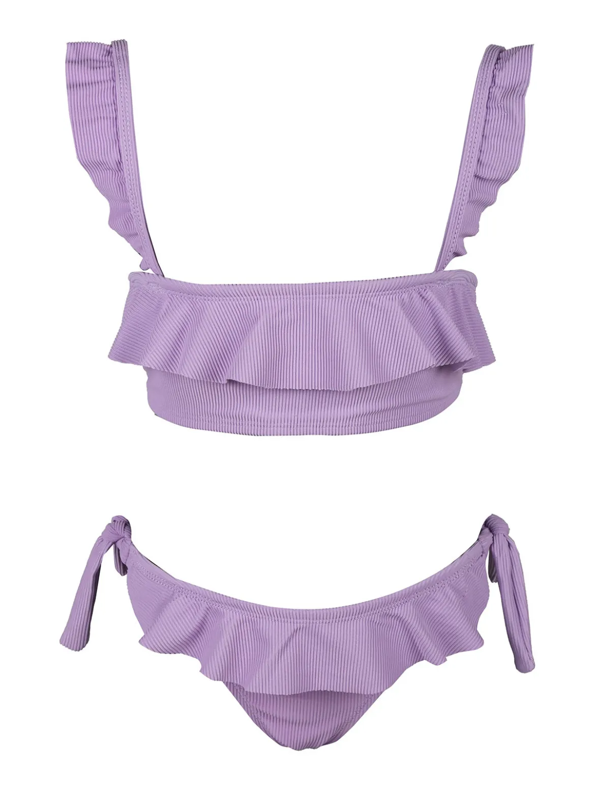 Yes! Do Kid'S Bikini da bambina a costine con volant