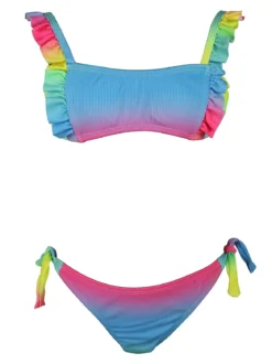 Yes! Do Kid'S Bikini da bambina colorato con volant