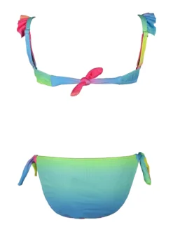 Yes! Do Kid'S Bikini da bambina colorato con volant